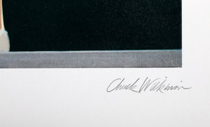 Tennis lithograph | Chuck Wilkinson,{{product.type}}
