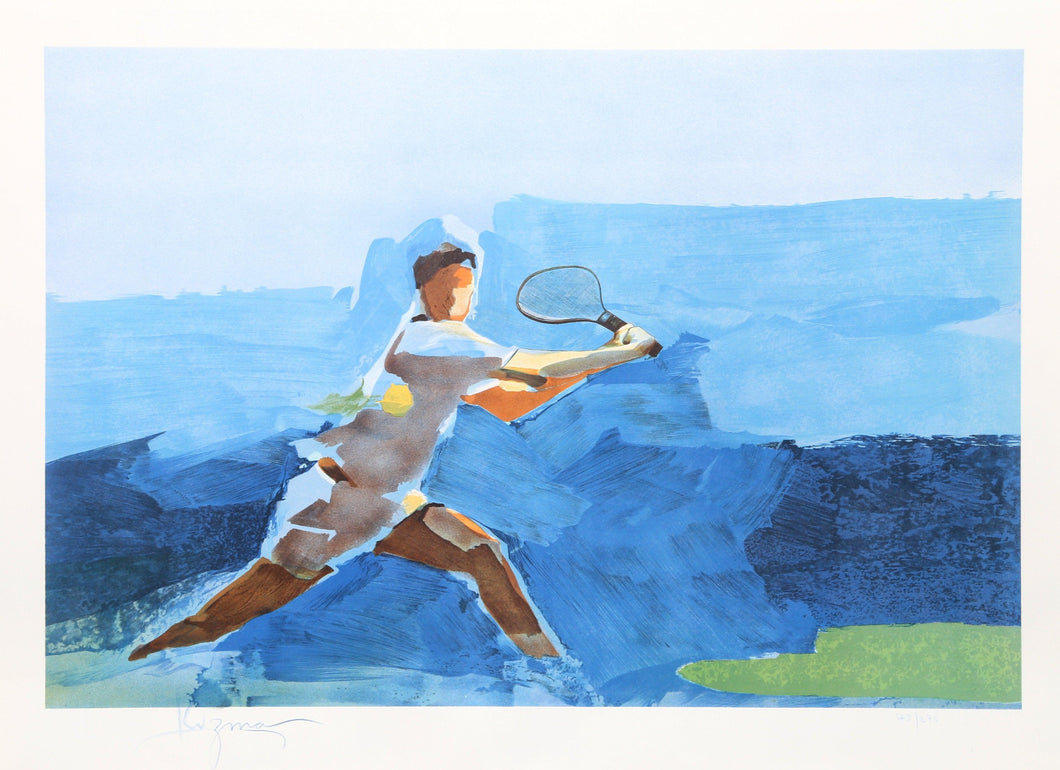 Tennis Lithograph | Stephen Kuzma,{{product.type}}
