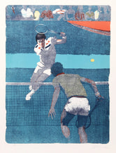 Tennis Match - Jimmy Connors Lithograph | Daniel Bennett Schwartz,{{product.type}}