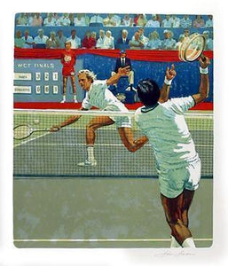 Tennis Match Lithograph | Jim Jonson,{{product.type}}