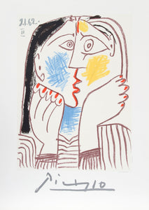 Tete Appuyee sur les Mains II Lithograph | Pablo Picasso,{{product.type}}