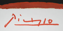 Tete de Femme en Gris et Rouge sur Fond Ochre Lithograph | Pablo Picasso,{{product.type}}