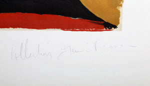 Tête de Femme en Gris et Rouge sur Fond Ochre Lithograph | Pablo Picasso,{{product.type}}