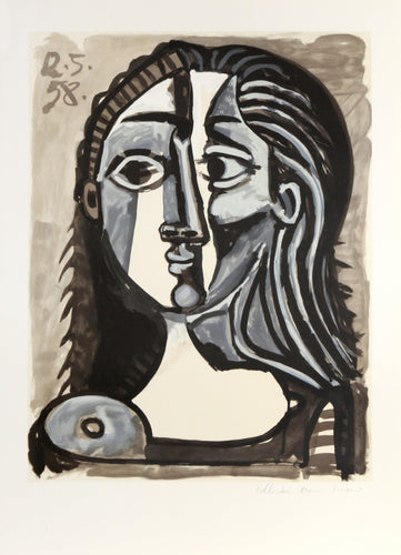 Tete de Femme Lithograph | Pablo Picasso,{{product.type}}