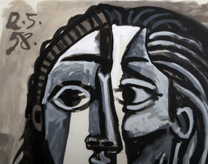 Tete de Femme Lithograph | Pablo Picasso,{{product.type}}