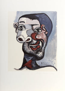 Tete de Homme Lithograph | Pablo Picasso,{{product.type}}
