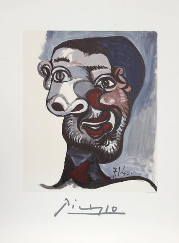 Tete de Homme Lithograph | Pablo Picasso,{{product.type}}