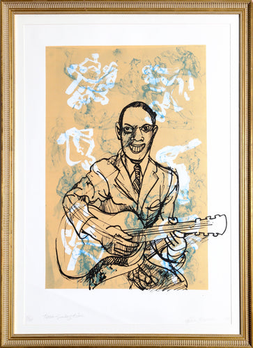 Texas Sunday Blue Lithograph | Melvin Edwards,{{product.type}}