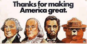 Thanks for Making America Great (Smokey the Bear) Poster | Unknown Artist,{{product.type}}