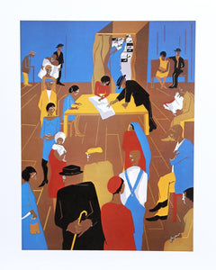 The 1920's, The Migrants Cast Their Ballots Poster | Jacob Lawrence,{{product.type}}