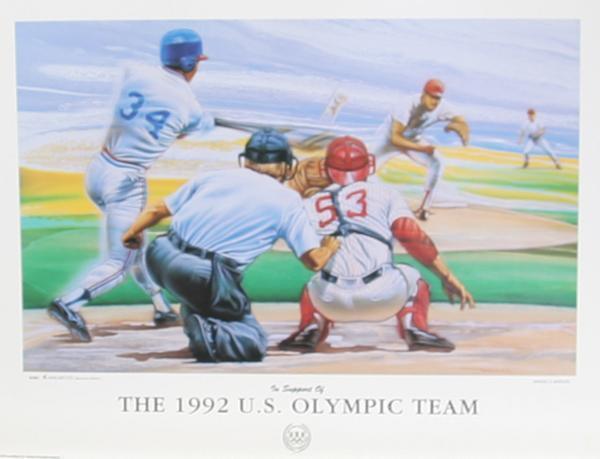 The 1992 US Olympic Team: Baseball Poster | Manuel Morales,{{product.type}}