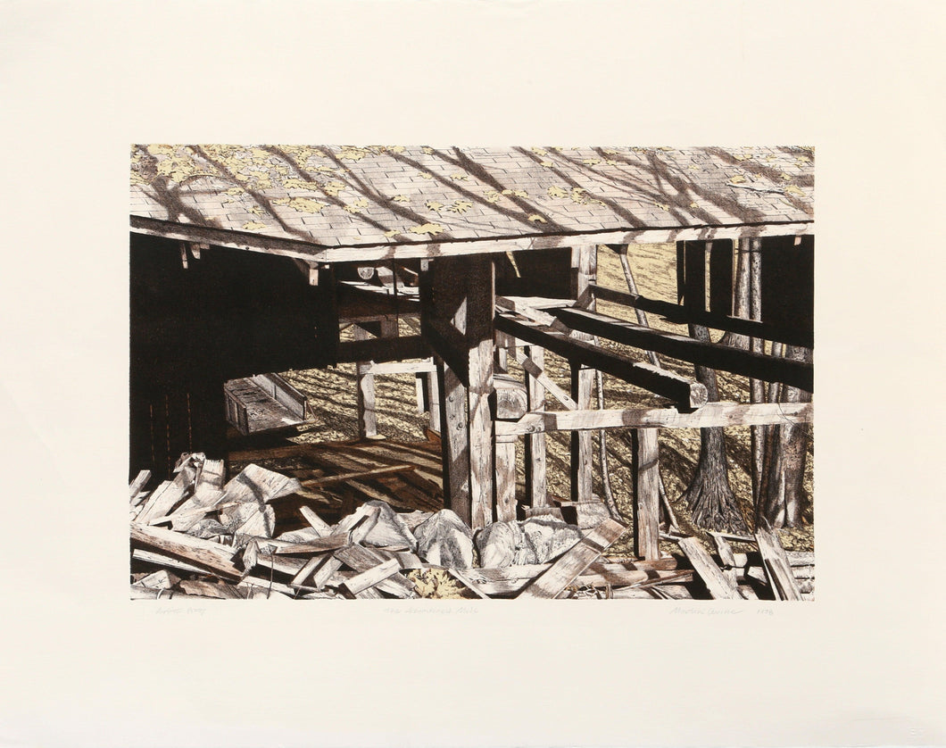 The Abandoned Mill Lithograph | Martin Levine,{{product.type}}