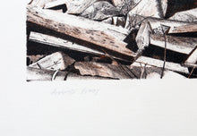 The Abandoned Mill Lithograph | Martin Levine,{{product.type}}