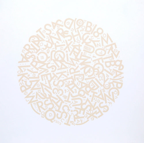 The Alphabet (beige) Screenprint | Jules Engel,{{product.type}}