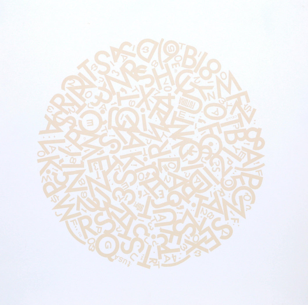 The Alphabet (beige) Screenprint | Jules Engel,{{product.type}}
