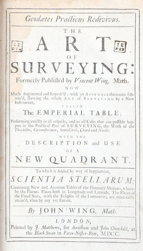 The Art of Surveying Book | John Wing,{{product.type}}