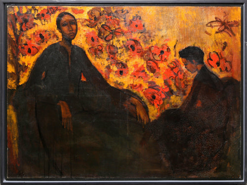 The Artist's Wife and Son Oil | Geoffrey Holder,{{product.type}}