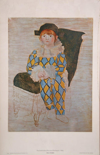 The Artists Son Paul as a Harlequin Poster | Pablo Picasso,{{product.type}}