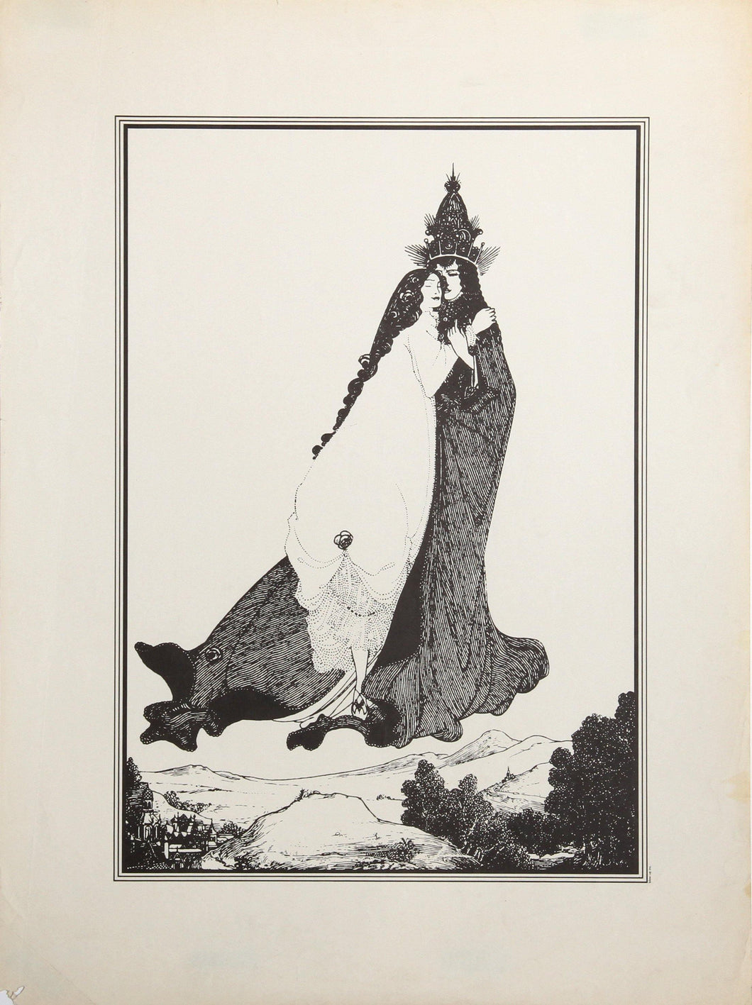 The Ascenscion of St. Rose of Lima Poster | Aubrey Beardsley,{{product.type}}
