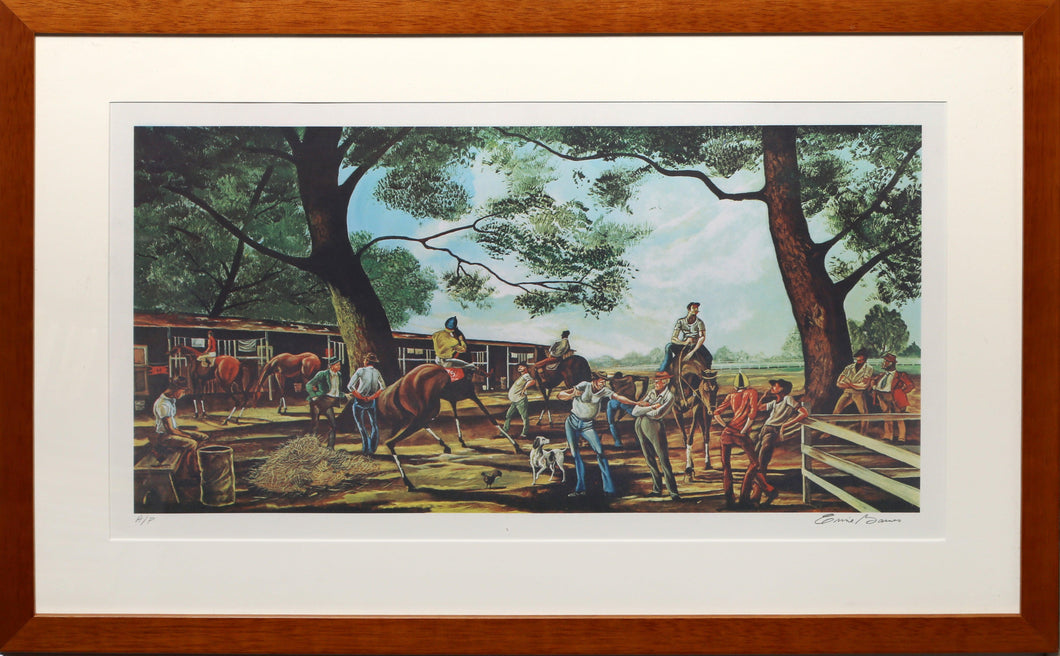 The Backstretch Lithograph | Ernie Barnes,{{product.type}}