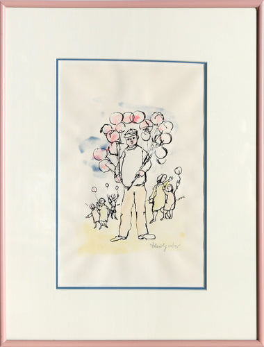 The Balloon Man Lithograph | Frank Kleinholz,{{product.type}}