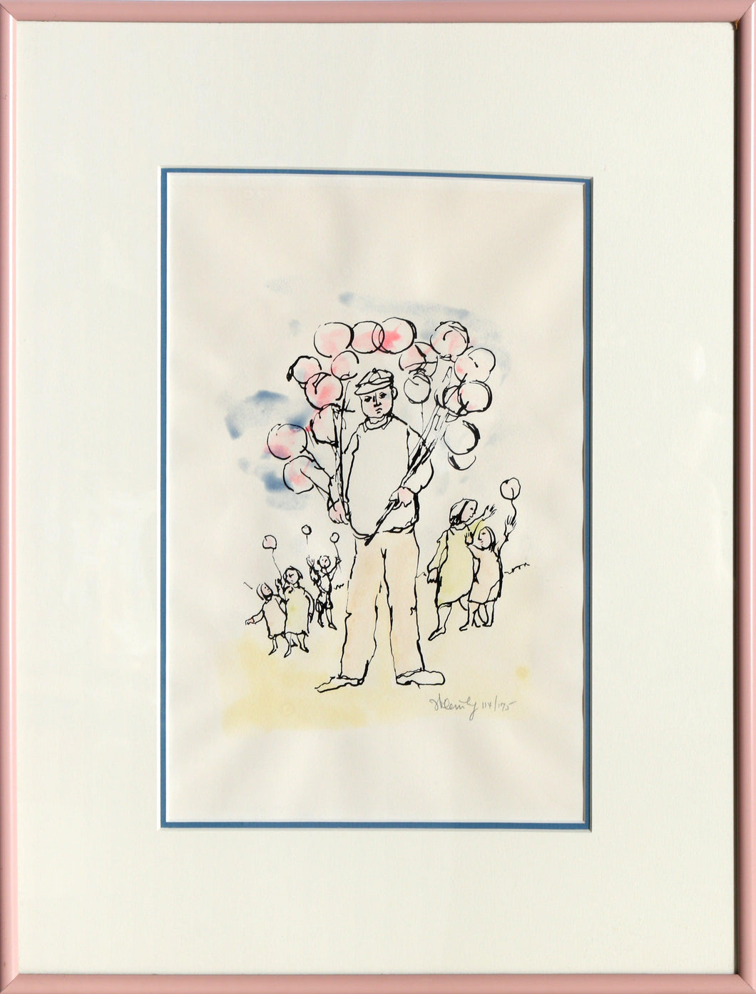 The Balloon Man Lithograph | Frank Kleinholz,{{product.type}}