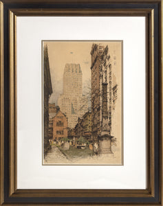 The Barclay-Vesey Building, Manhattan Etching | Luigi Kasimir,{{product.type}}