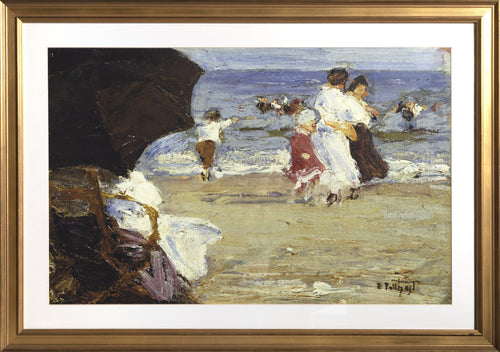 The Beach Umbrella Digital | Edward Henry Potthast,{{product.type}}