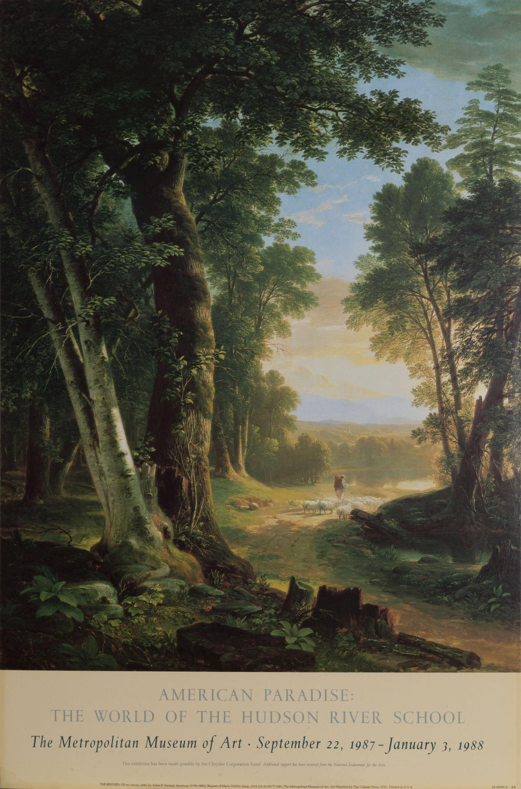The Beeches Poster | Asher Brown Durand,{{product.type}}