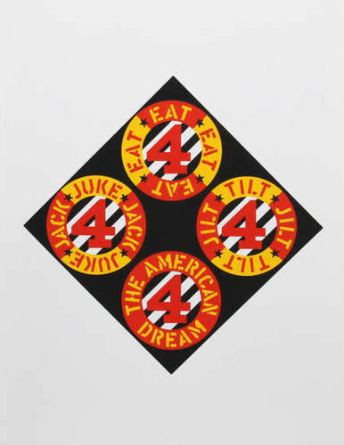 The Beware Danger from the American Dream Portfolio Screenprint | Robert Indiana,{{product.type}}