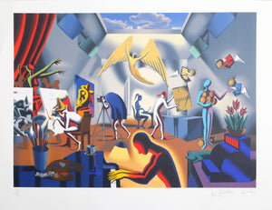 The Big Picture Lithograph | Mark Kostabi,{{product.type}}