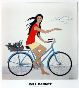 The Blue Bicycle Poster | Will Barnet,{{product.type}}