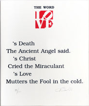 The Book of Love Poem - The Word Screenprint | Robert Indiana,{{product.type}}