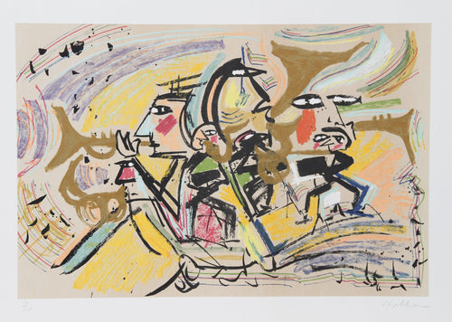 The Brass Quartet II Lithograph | Vick Vibha,{{product.type}}