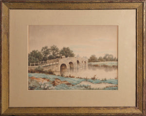 The Bridge Watercolor | Daisy K. Brown,{{product.type}}