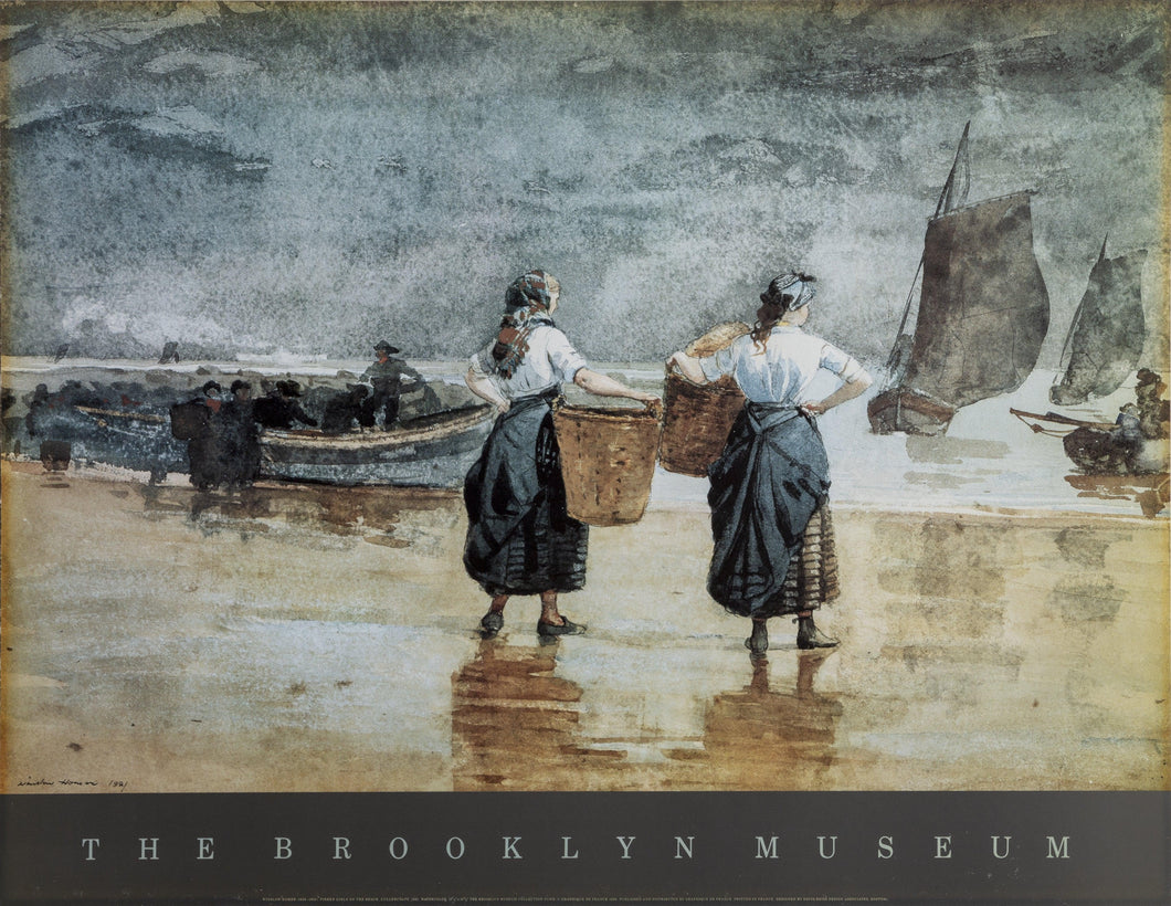 The Brooklyn Museum - Fisher Girls Poster | Winslow Homer,{{product.type}}