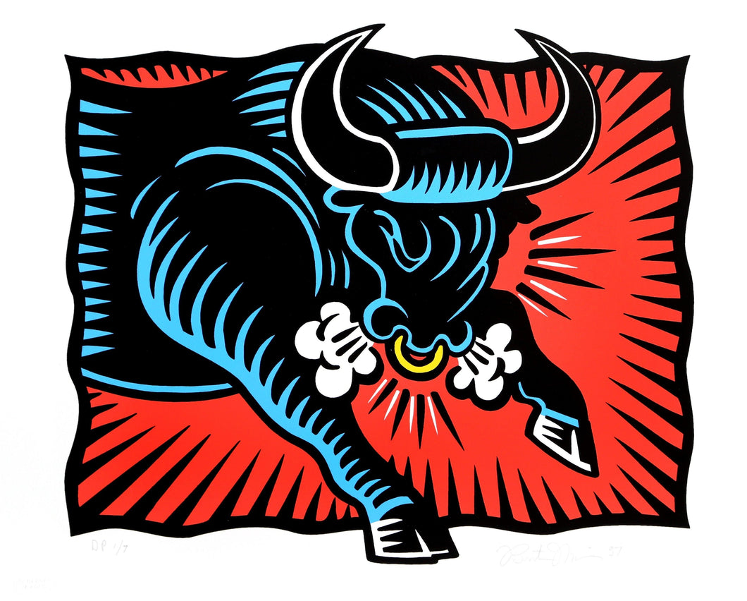 The Bull Screenprint | Burton Morris,{{product.type}}