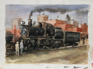 The Cannonball Watercolor | Reginald Marsh,{{product.type}}