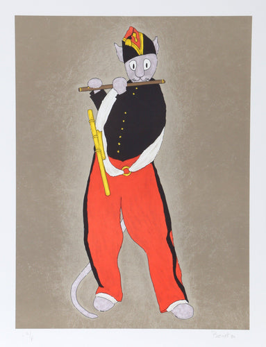 The Cat Fifer (after Manet) from the Metropolitan Cats Series Lithograph | Fred Bornet,{{product.type}}