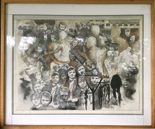 The Children Mixed Media | Unknown Artist,{{product.type}}