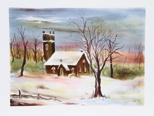The Church Yard Lithograph | Paul Fioravanti,{{product.type}}