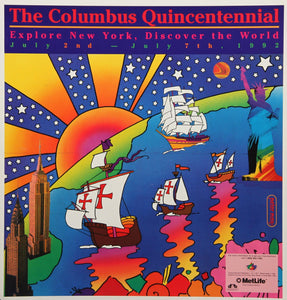 The Columbus Quincentennial Poster | Peter Max,{{product.type}}