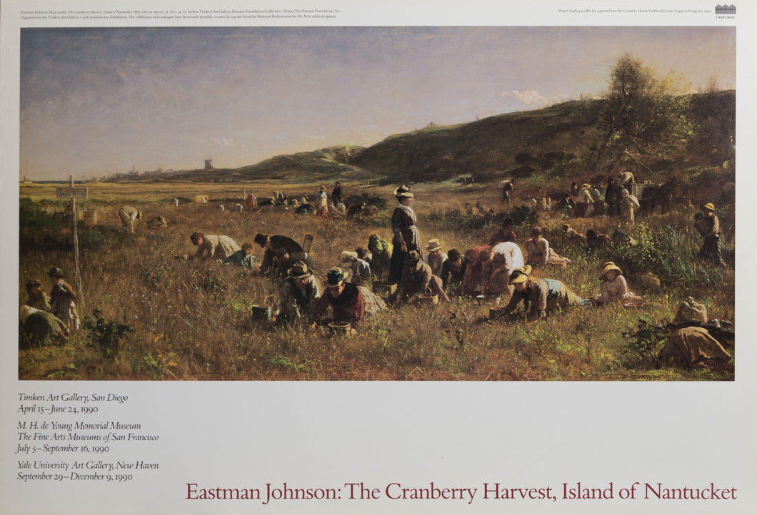 The Cranberry Harvest Poster | Eastman Johnson,{{product.type}}