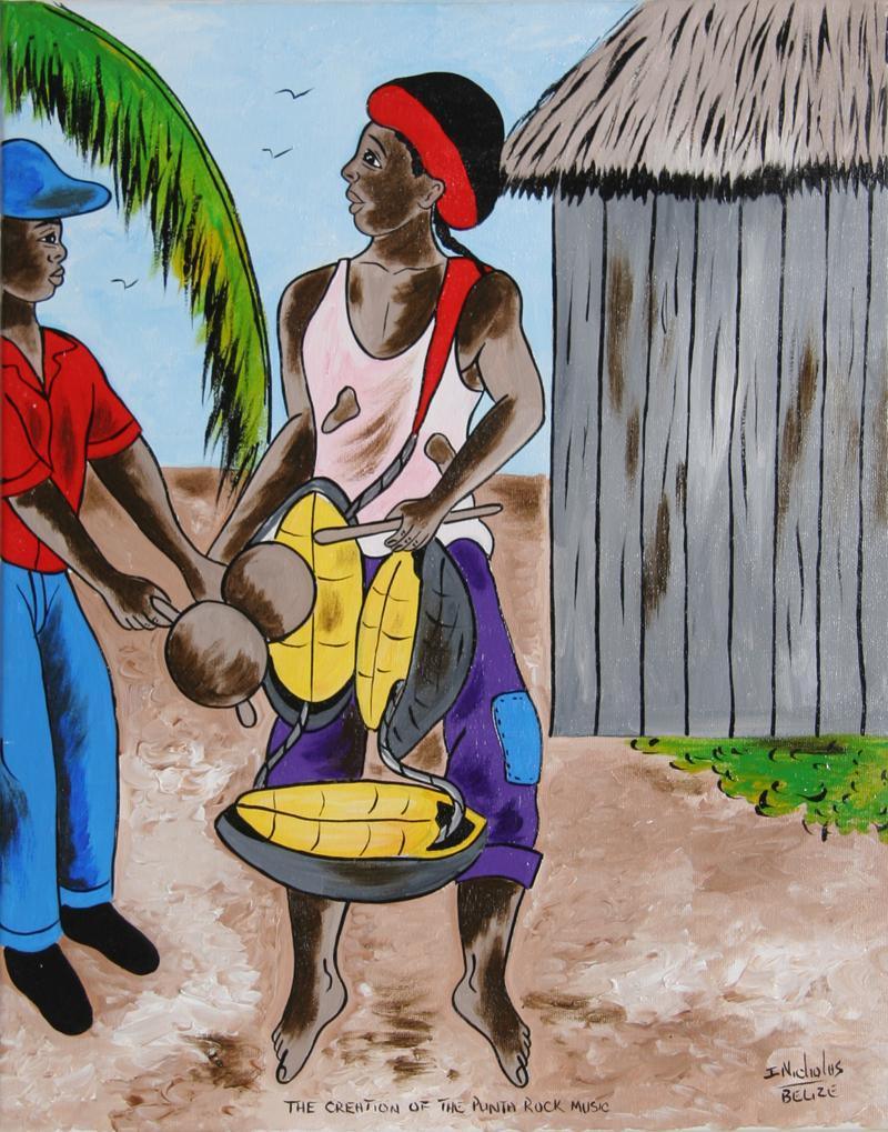 The Creation of the Punta Rock Music Acrylic | Isiah Nicholas,{{product.type}}