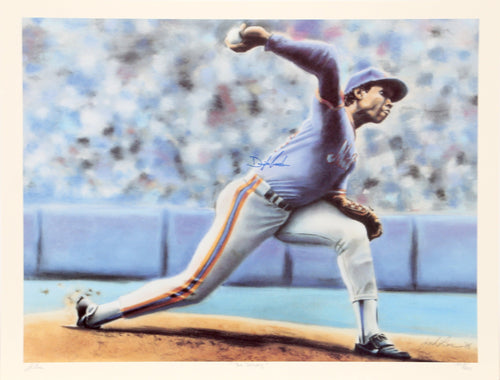 The Delivery (New York Mets Dwight Gooden) Lithograph | Jack Lane,{{product.type}}