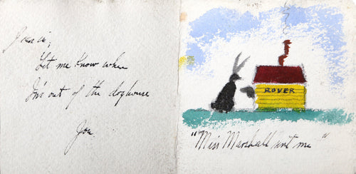 The Doghouse Watercolor | Joseph Barber,{{product.type}}