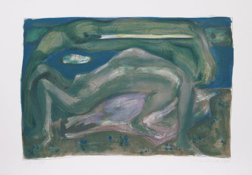 The Duck Pond - The Evening Lithograph | Daniel Marshall,{{product.type}}