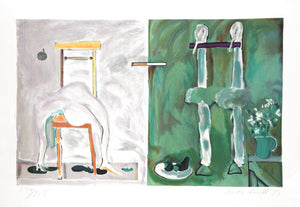 The Duck Series with Chair Lithograph | Daniel Marshall,{{product.type}}