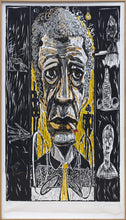 The Existentialist (Portrait of Giacometti) Woodcut | Red Grooms,{{product.type}}