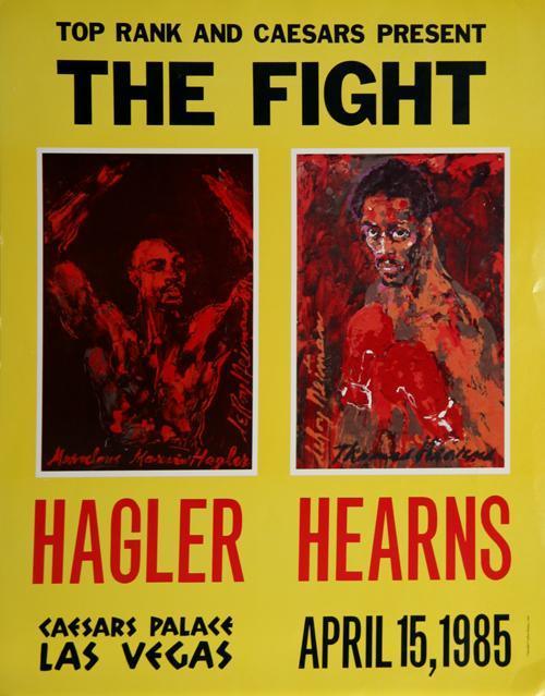 The Fight: Hagler Vs. Hearns Poster | LeRoy Neiman,{{product.type}}